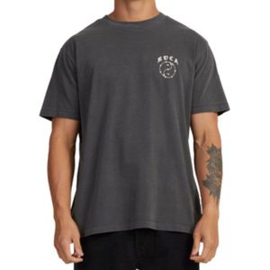 Rvca Lax Short Sleeve T-shirt - Washed Black