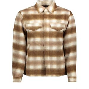 Goosecraft Overhemd Gc Ringostar Overshirt 122252001 Brown Off White Mannen Maat - S