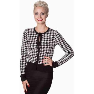 Dancing Days - Izzy Cardigan - 3XL - Zwart/Wit