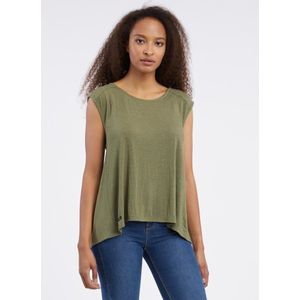 Ragwear dames top - top dames - Domca - olijf groen - mouwloos - maat XL