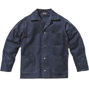 SIR SAFETY FUSTIAN JACKET Werkjas Heren, Donkerblauw - Sanforized 100% Fustian Katoen - Vier-Knoopsluiting - Twee Zakken En Een Borstzak