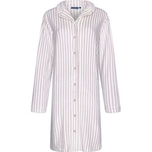 Velours doorknoopnachthemd Pastunette - Taupe - Maat - 36