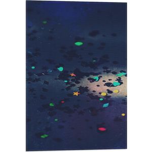 Vlag - Lichtstraal op Glittertjes op de Vloer - 40x60 cm Foto op Polyester Vlag