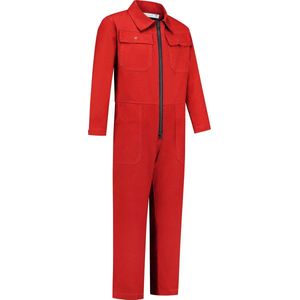 Dapro Safety Kinderoverall 100% Katoen - Rood - Unisex overall voor kinderen Jongens & Meisjes - kind buitenspelen