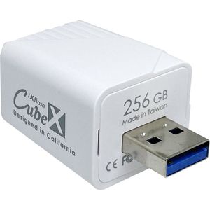 PioData iXflash CUBE 256GB - Back-up & Opladen - USB-A