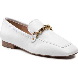 GUESS Dames Mocassins Marta Wit - Stijlvolle en comfortabele instappers met franjes en decoratieve gesp voor de moderne vrouw