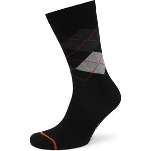 Suitable - Argyle - Sokken - Zwart - Halfhoge Sokken