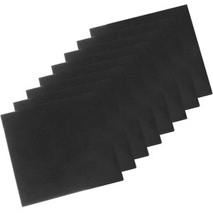 JHubers Goods - 8-delige set zelfklevende schuimrubberen bekleding, antislip, voor auto's en meubels - EVA-schuim, zwart, 1/8 x 4 inch