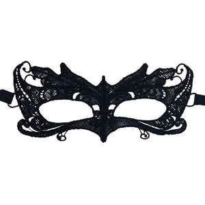 Miresa - Masker MM054 - Venetiaans oogmasker sexy bird - Carnaval of gala - Zwart