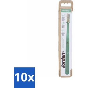 10 x Jordan - Tandenborstel - Green Clean - Soft - Mondhygiëne - Tandenpoetsen