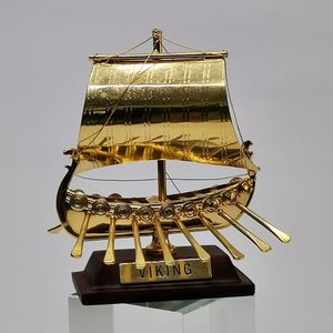 Vintage Nautical Maritiem Miniatuur Bootje ""Viking