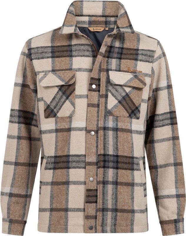Life-Line - Paco - Overhemd - Bruin/beige/grijs