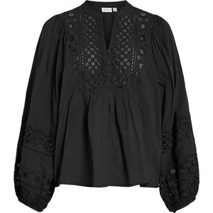 Vila Blouse Vidulli L/s Top 14100603 Black Beauty Dames Maat - W42