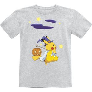 Pokémon Kids - Pikachu - Halloween T-shirt grijs 140