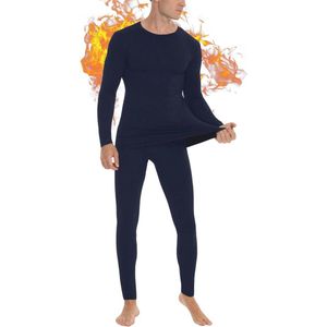 Ultrazacht thermisch ondergoed voor heren - lichtgewicht en elastisch fleece onderbroek set