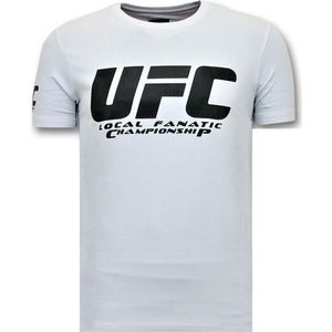 Heren T shirts met Print - UFC Championship Basic - Wit