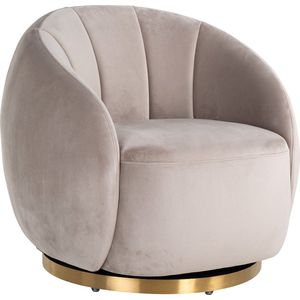 Richmond Draaifauteuil Jago Khaki Velvet / Brushed Gold