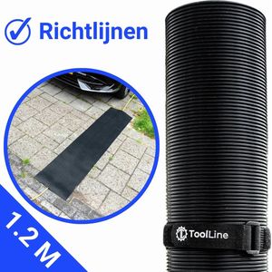 ToolLine® - Kabelmat 120 x 40 cm - Kabeldrempel - Kabelgoot buiten - Kabelmat rubber - Laadkabel mat - Beschermmat laadkabel - Laadkabel - Kabelbrug - Voldoet aan de richtlijnen