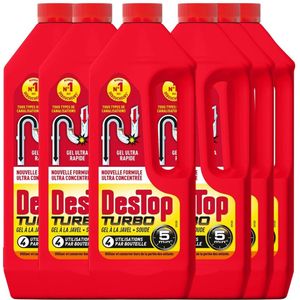 Destop Turbo Ontstopper 1L – Mega Pack – 6 stuks