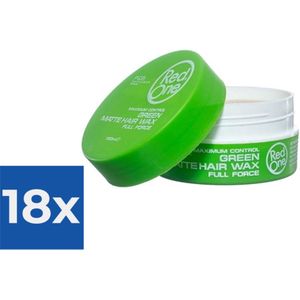 Redone Haar Styling Wax - 150 ml. - Groen - Aqua Hair Gel Wax - Voordeelverpakking 18 stuks