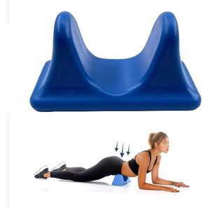 Stretchtrainer - Massage-instrument voor de lumbale spieren - Ontspanning van de heupbuigers - Zelfmassageapparaat - Geschikt voor verlichting van de lumbale spierspanning, verlichting van de heupbuigers, ontspanning van rug en nek - Blauw
