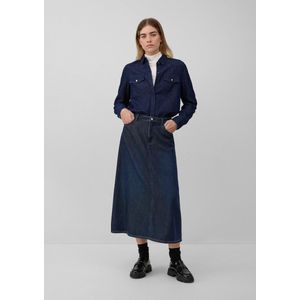 s.Oliver - Kokerrok - Denim - Hoog Uitgesneden - 5-Pocketstijl