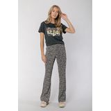 Colourful Rebel - Heart Glitter - T-shirt - Korte Mouw - Zilver CR Logo Trim