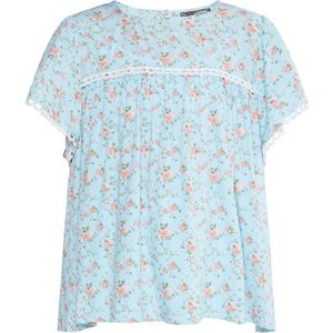 DreiMaster - Blouse - Kinderblouse - Korte Mouwen - Bloemmotief