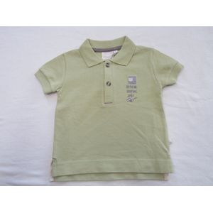 noukie's , jongens ,polo  korte mouw , groen , nummer 82  , 12 maand 80