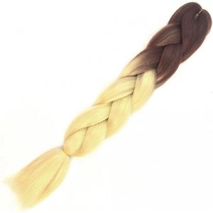 Haar extensions 60cm (#B39) | Haar Vlechten Extensions Voor Gehaakte Twist Vlechten Haar, Vlecht Pre Uitgerekt Vlechten Haar | vlechthaar blond - Synthetisch haar | Vlechtharen 2 pakken x 60cm per stuk
