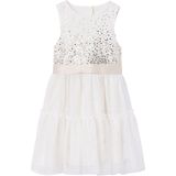Kerstjurk - Ecru - Meisjes - Met Pailletten en Tule
