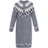 DreiMaster - Vintage - Gebreide Mantel - Marine - Offwhite