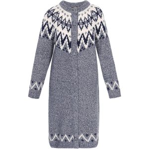 DreiMaster - Vintage - Gebreide Mantel - Marine - Offwhite