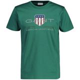 GANT - Shirt - Marine - Grijs - Smaragd - Wit - T-shirt
