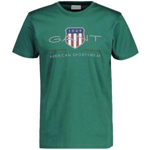 GANT - Shirt - Marine - Grijs - Smaragd - Wit - T-shirt
