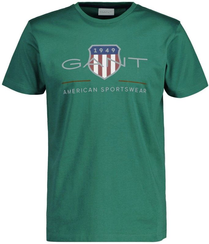 GANT - Shirt - Marine - Grijs - Smaragd - Wit - T-shirt
