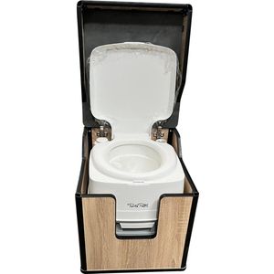 CMPRS Toiletbox voor mobiel toilet (Porta-Potti) Oak