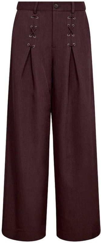 Co Couture LunaCC Eyelet wide LL pants bordeaux rood