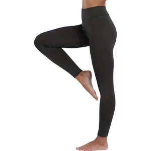 Livano Winter Panty - Gevoerde Panty - Fleece panty - Legging Thermo Panty - Warme Panty - Elastisch - Hoge Taille - Maat XL - Blauw