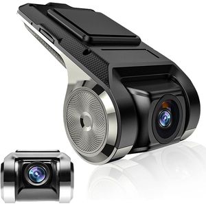 Auto DVR Dashcam Mini-autocamera 170 ° groothoek autocamera USB-minirecorder, nachtversie videorecorder met G-sensor, lusopname, parkeerbewaking voor Android autoradio autocamera