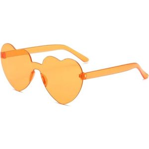 Koningsdag zonnebril - koningsdag kleding - koningsdag accessoires - Festival - Nederlands elftal - Oranje - Hartje 1 stuks