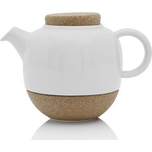 Viva Scandinavia Lauren Theepot Klein - 800 ml - Wit Porselein