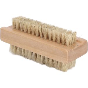 Dubbelzijdige Reinigingsborstel voor Nagelborstel en Nagelriem - Houten Manicure Pedicure Handborstel .