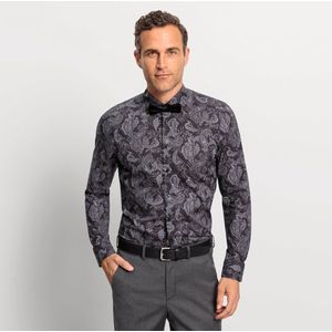 OLYMP shirt Level 5 antracietgrijs