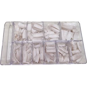 Beauty Label - Half Well Square Tips - White Tips - French Tips - in Box - 500 stuks