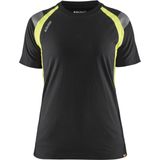Blaklader 3402-1030 Dames T-shirt Visible - Zwart/High Vis Geel - M