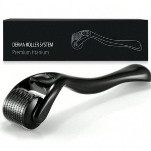 Nuvado Dermaroller - 0.50MM - Zwart - 540 naalden - 0.50 titanium - Micro Needling Roller - Anti Acne - Cellulitis - Rimpels - Littekens - Striae - Lichaams & Gezichts Roller