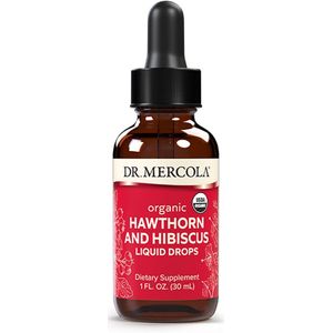 Dr. Mercola - Organic - Hawthorn and Hibiscus - Liquid Drops - 30 ml