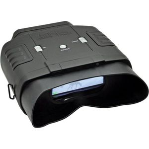 Binoculair nachtzichtapparaat 3x20 met groot display en infraroodverlichting - comfortabel observeren dag en nacht met transporttas zwart Nachtkijker