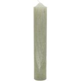 Riviera Maison Stompkaars, Cilinder kaars, 112-116 Branduren - RM Rustic Pillar Candle (ØxH) 7x40 - groen